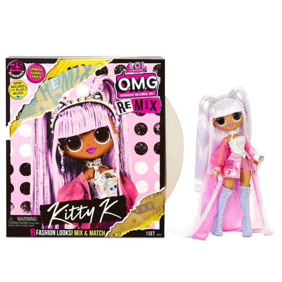 LOL Surprise OMG Remix Kitty K Fashion Doll – with 25 Surprises - Picture 1 of 3